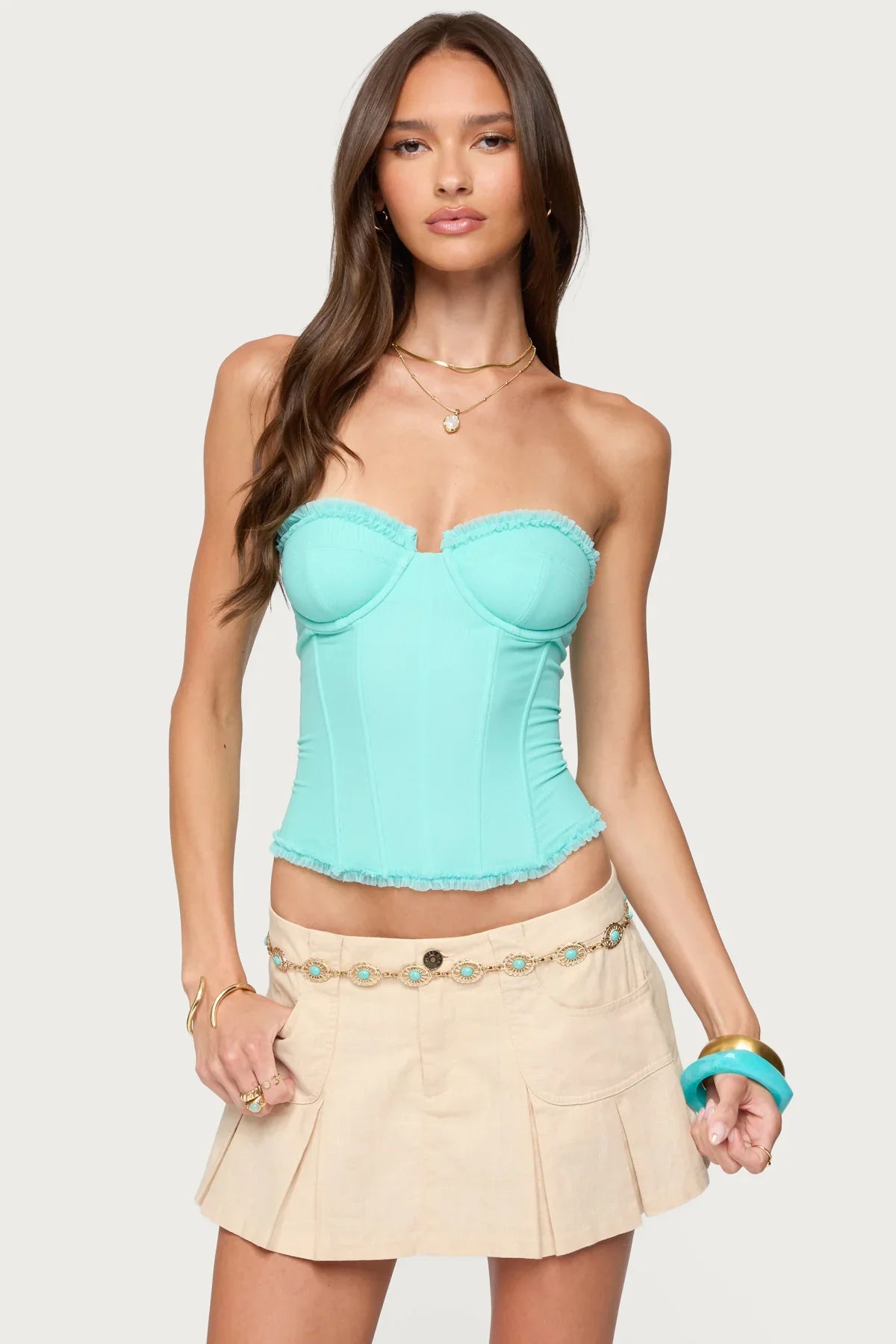 Mesh Corset Top