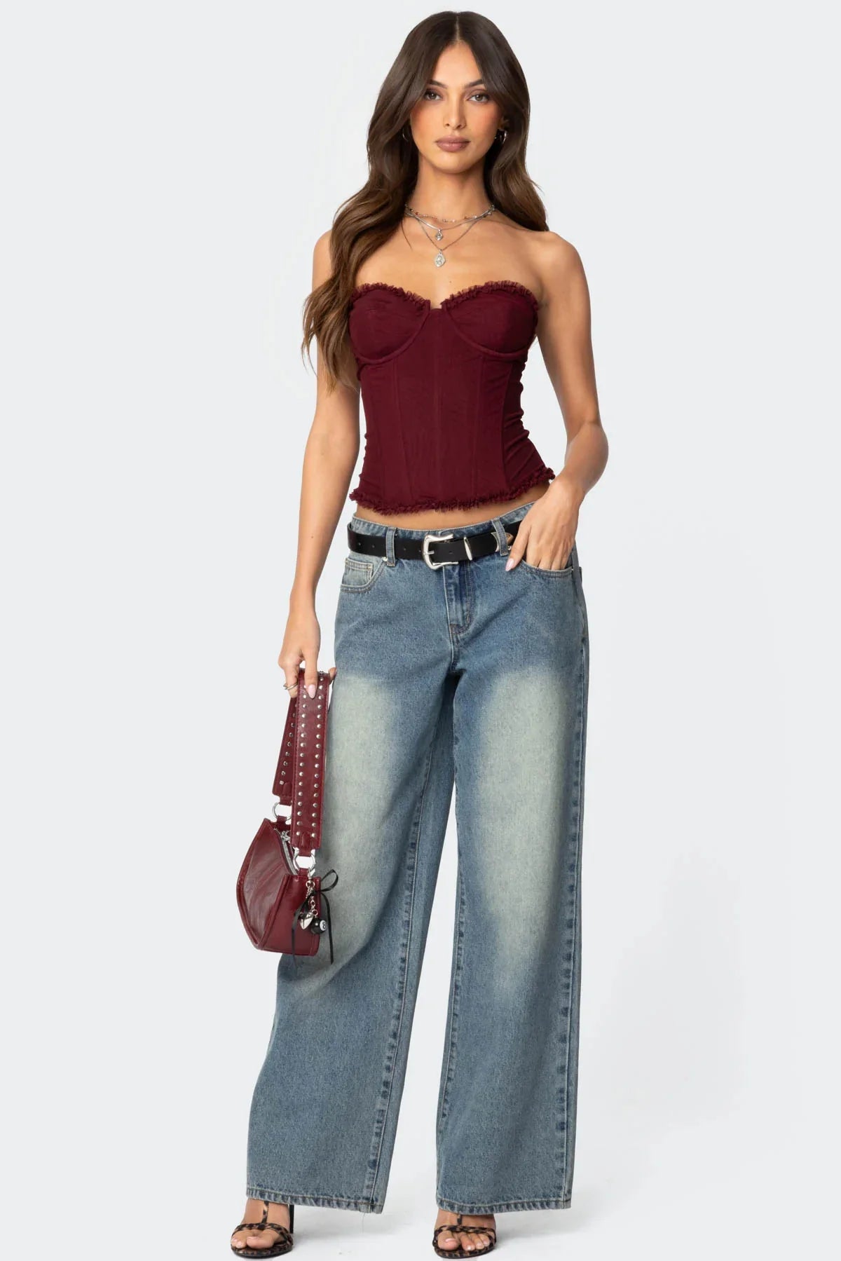 Mesh Corset Top