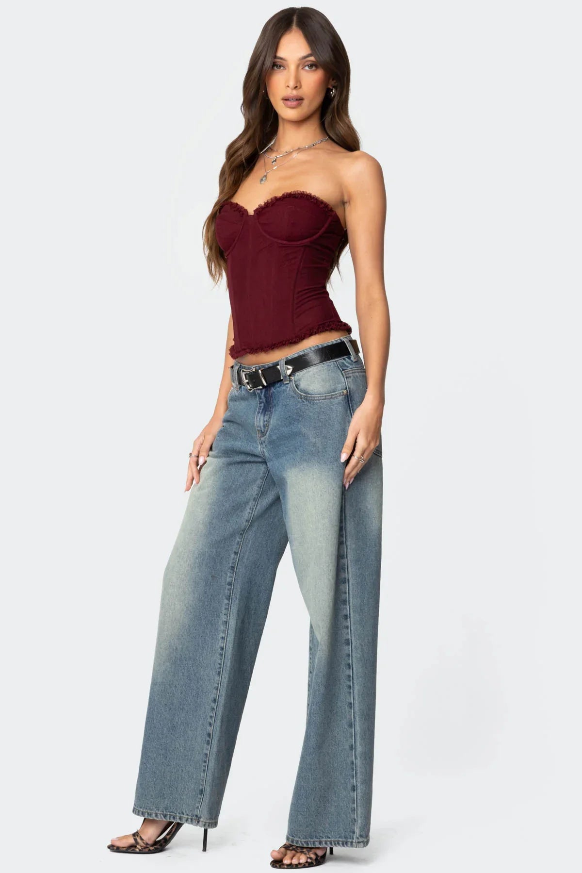 Mesh Corset Top
