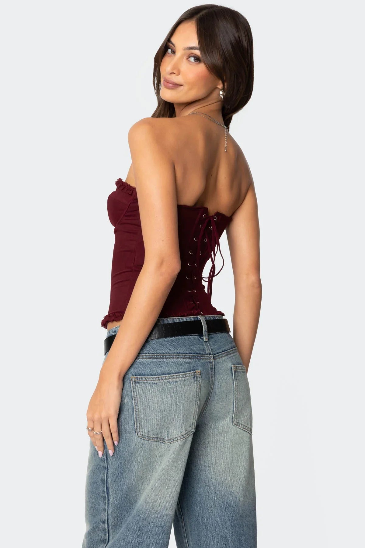 Mesh Corset Top