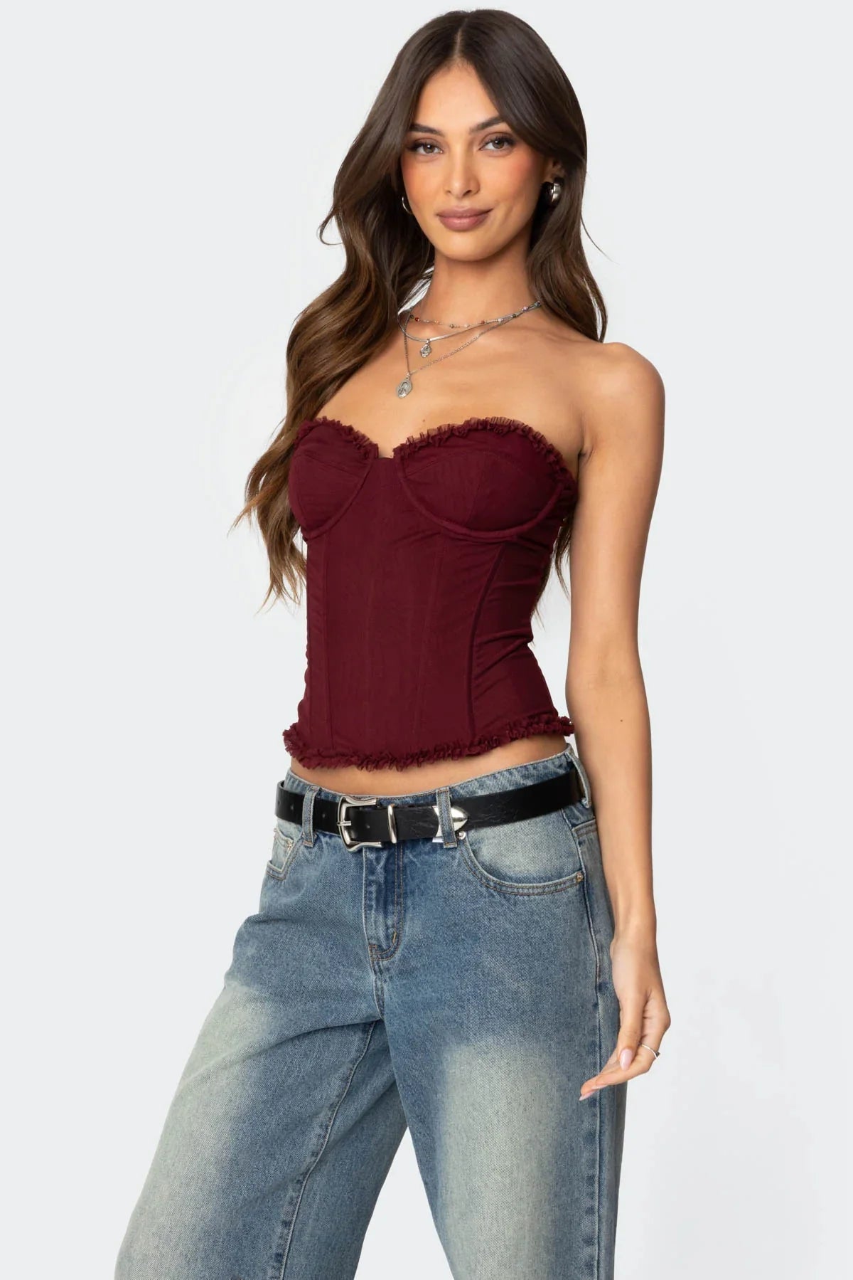 Mesh Corset Top