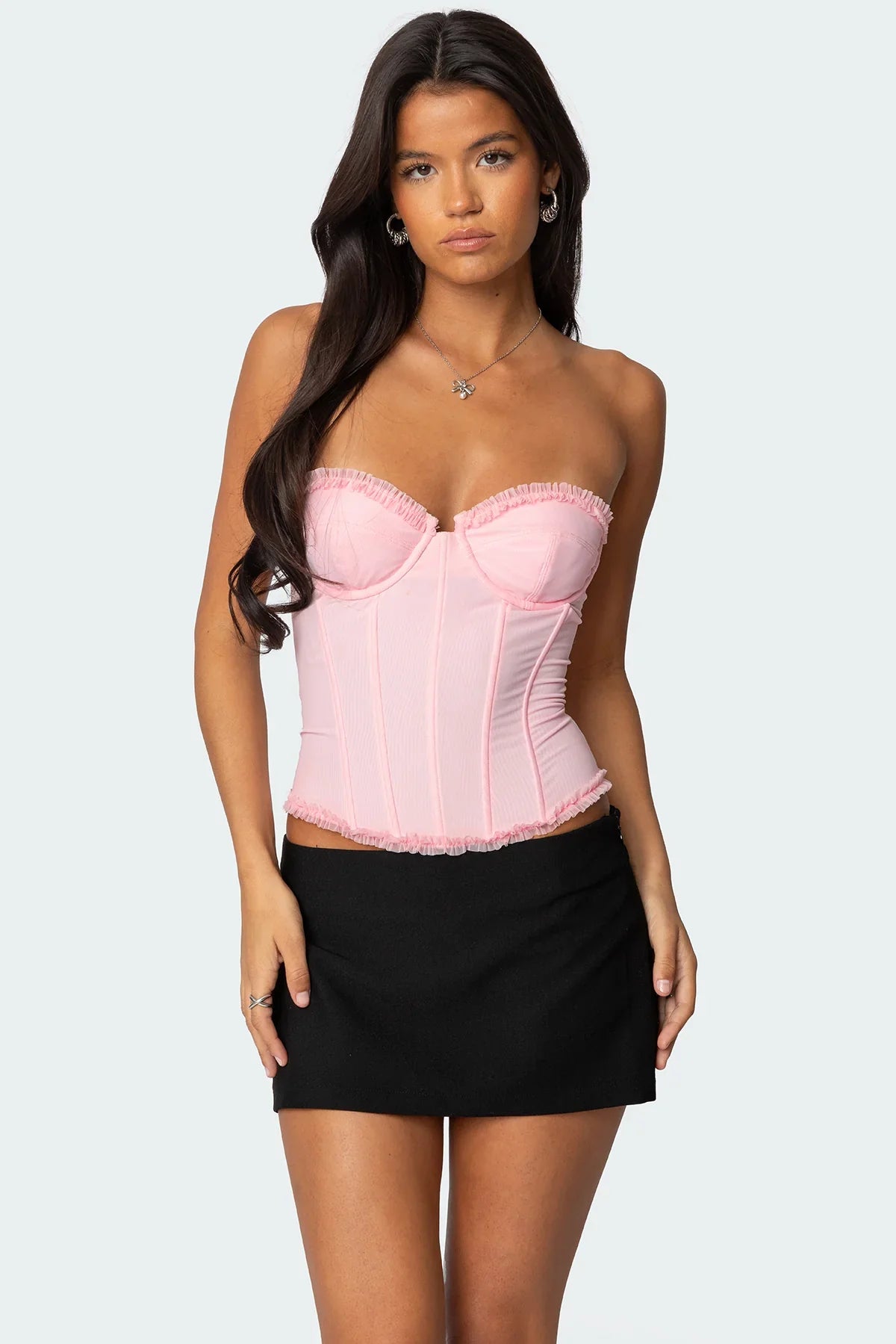 Mesh Corset Top