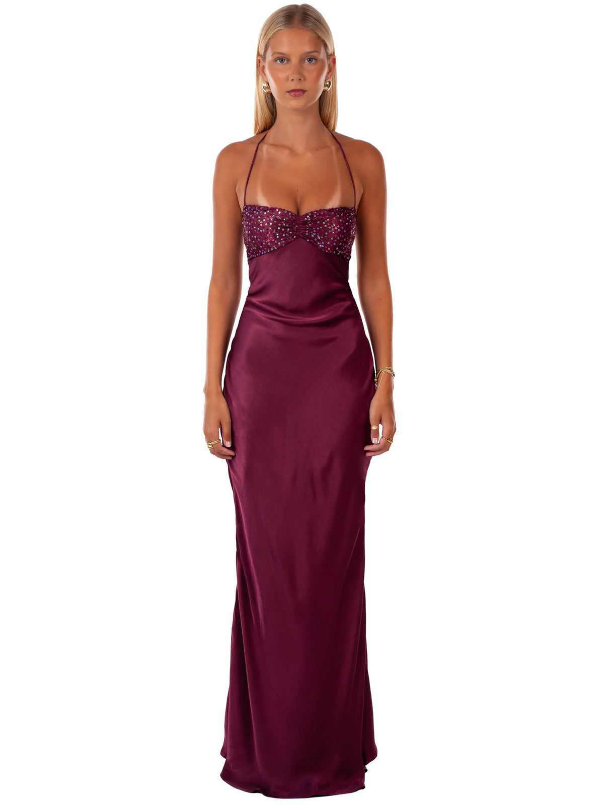 Sienna Halter Maxi Dress