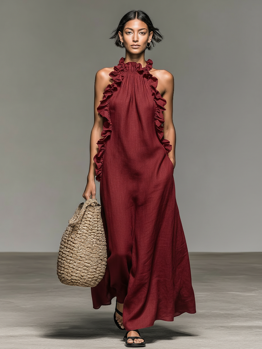 Juliette Ruffle Maxi Dress