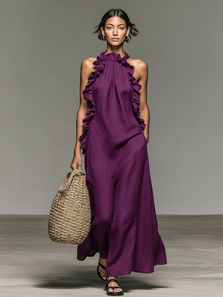 Juliette Ruffle Maxi Dress