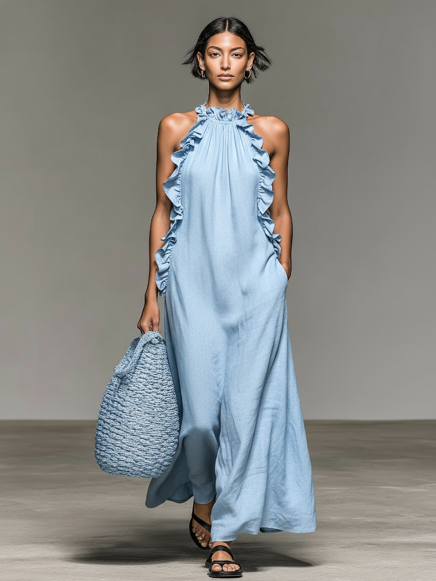 Juliette Ruffle Maxi Dress