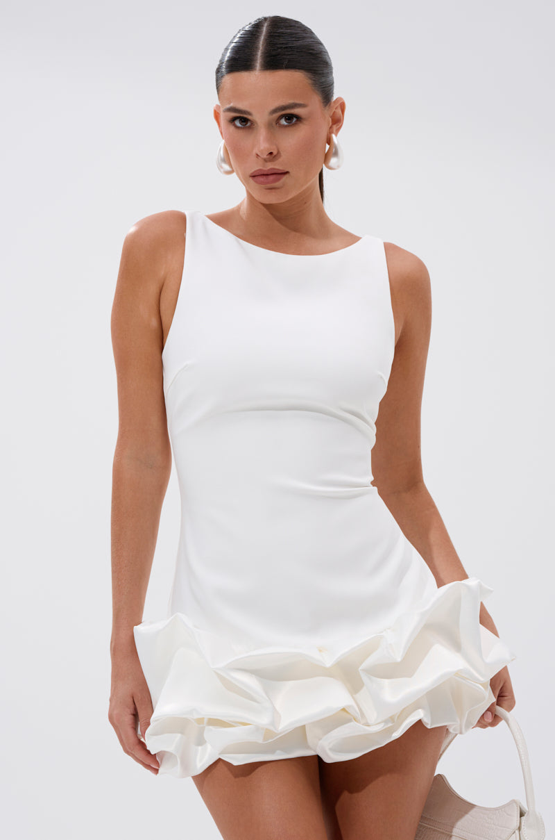 Lorienne Ruffle Mini Dress