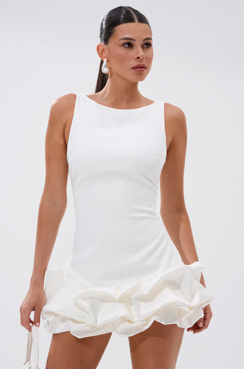 Lorienne Ruffle Mini Dress