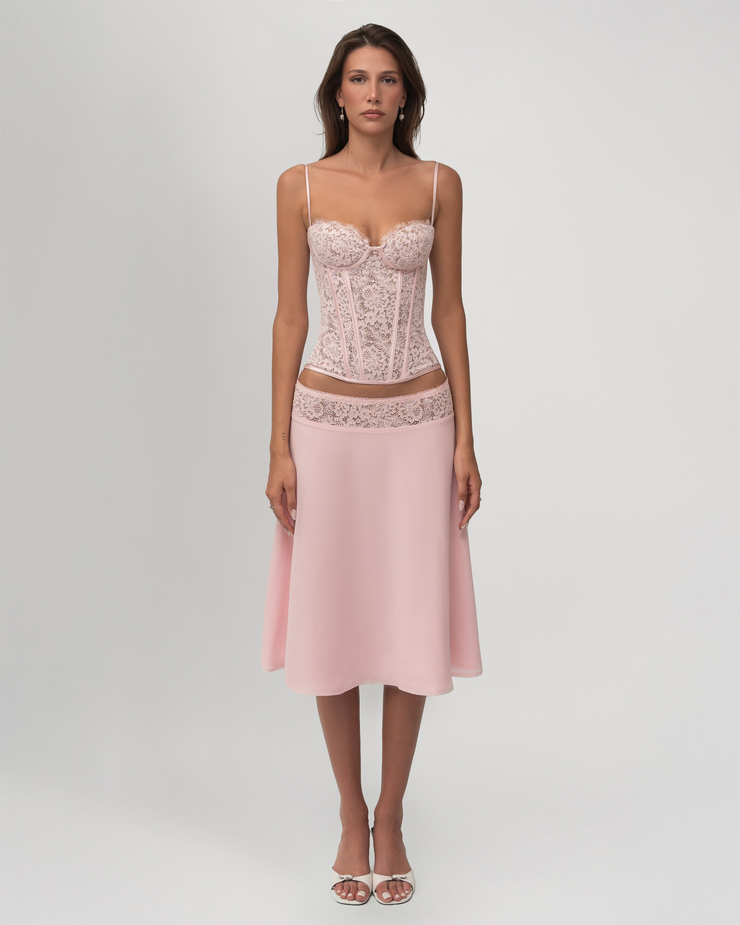 Bloom Lace Midi Skirt