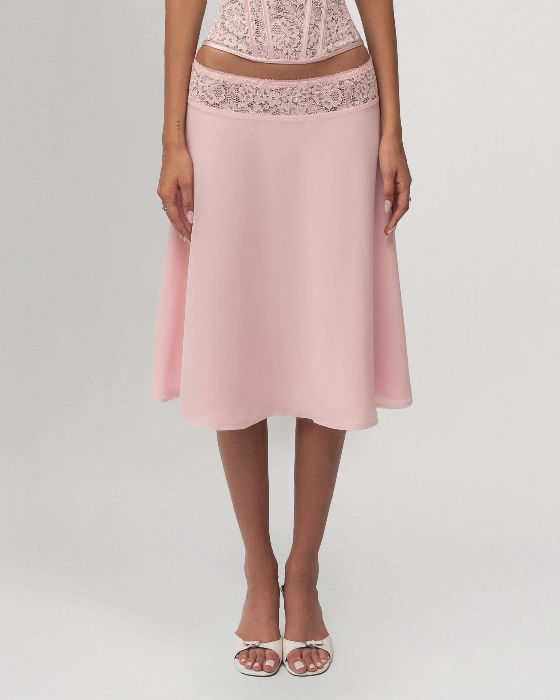 Bloom Lace Midi Skirt