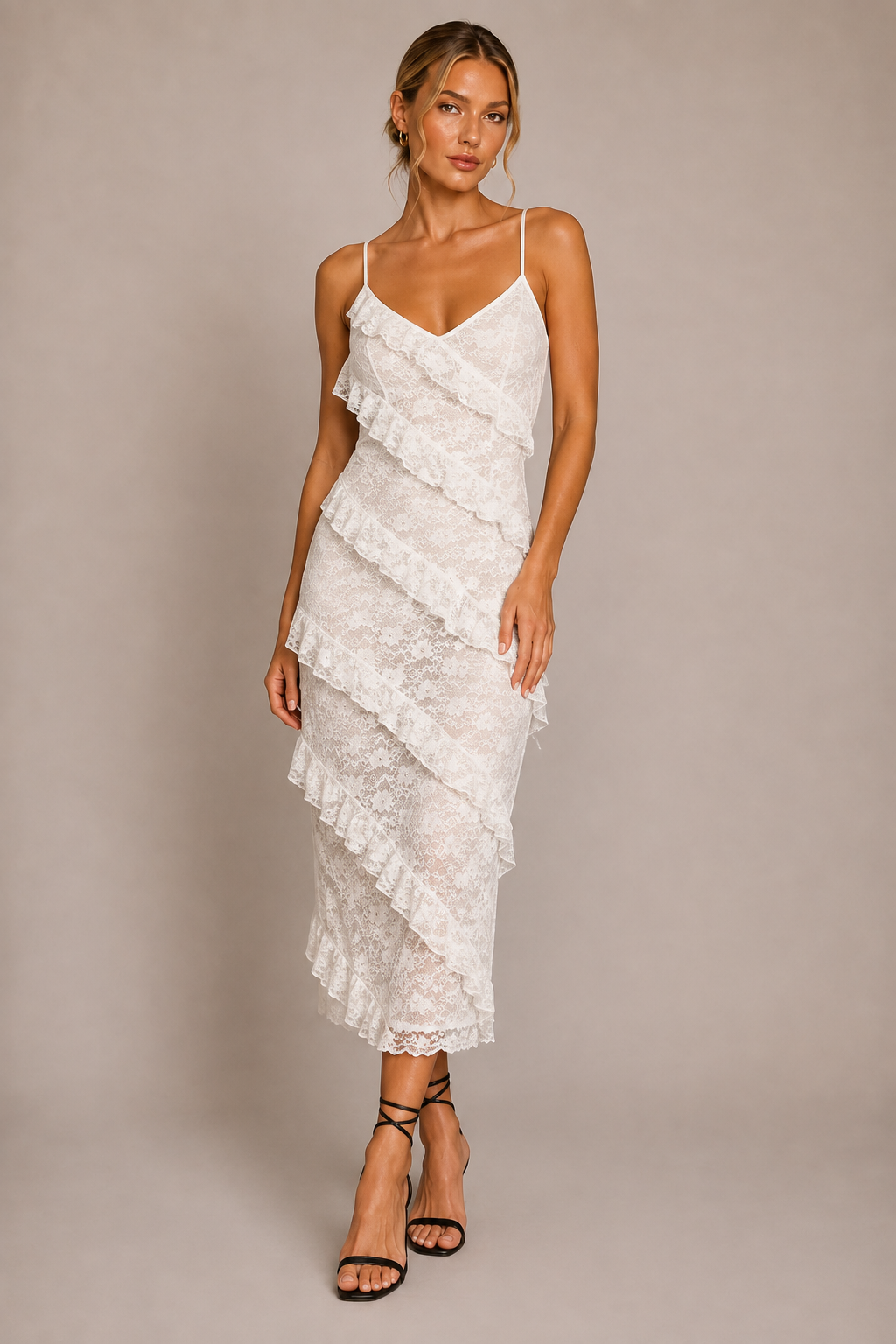 Orelisse Lace Midi Dress