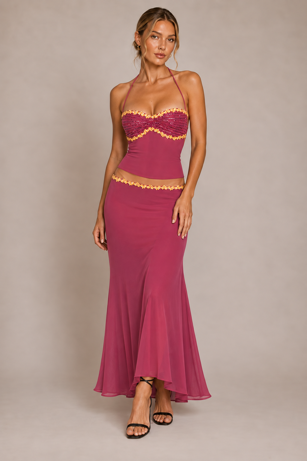 Jemira Beaded Midi Set