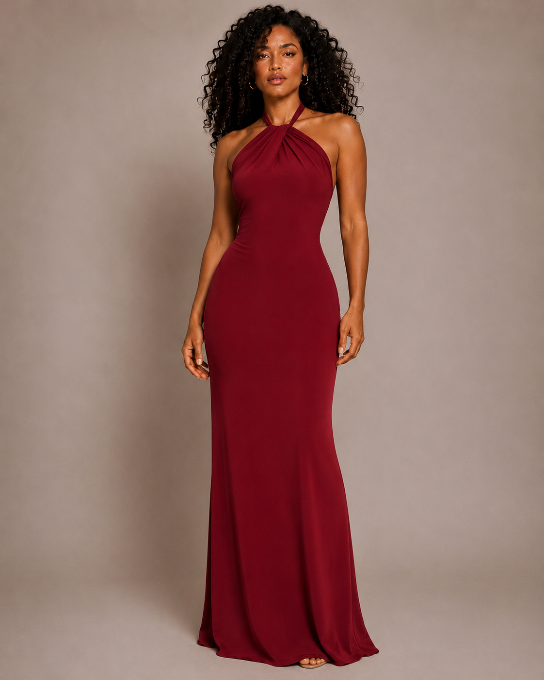 Vaelora Halter Maxi Dress