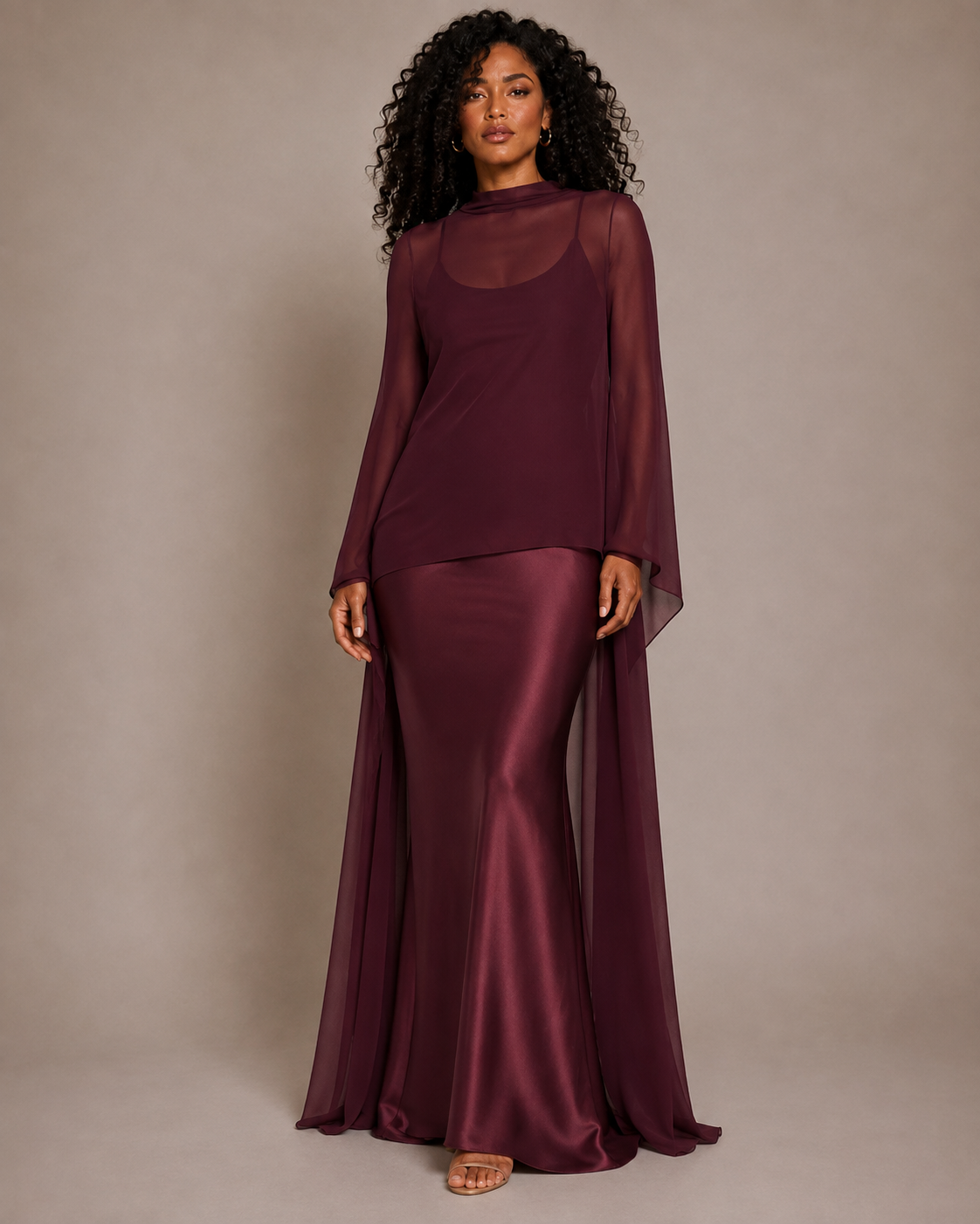 Seraphina Satin Maxi Dress