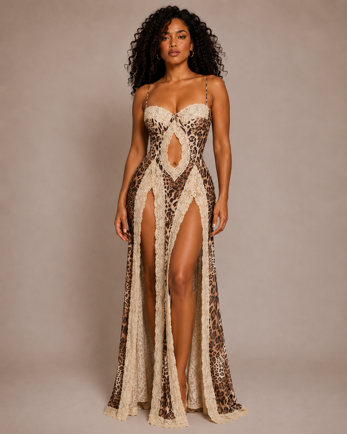 Zorelia Leopard Maxi Dress