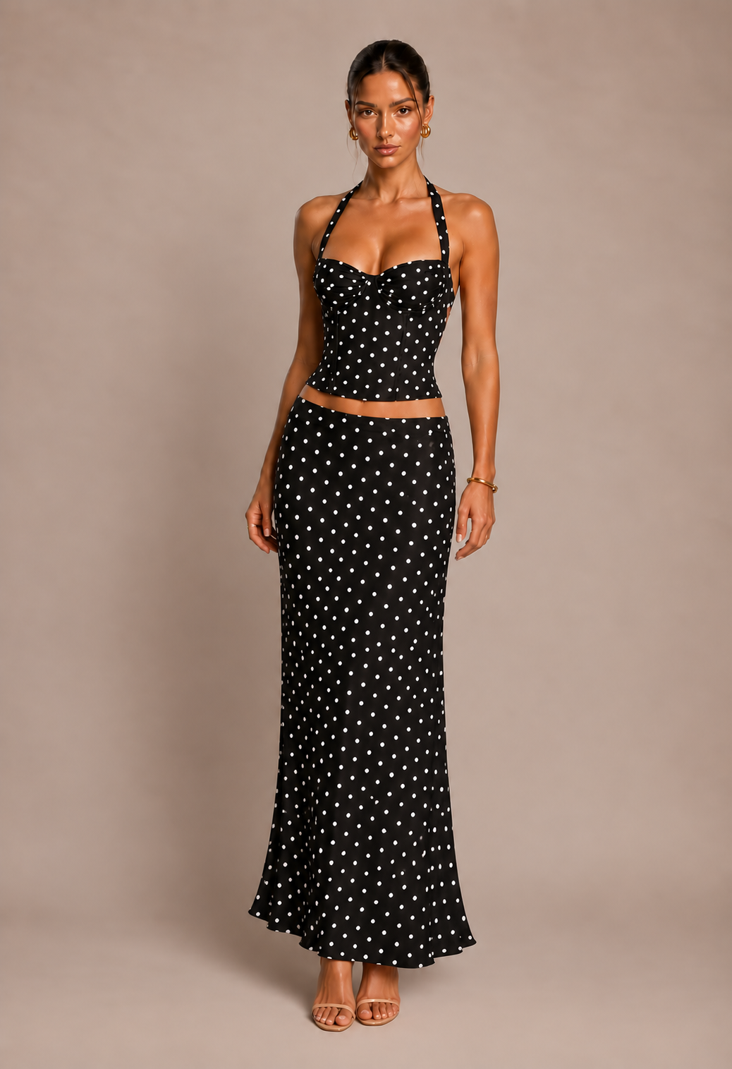 Breanna Polka Dot Corset Top