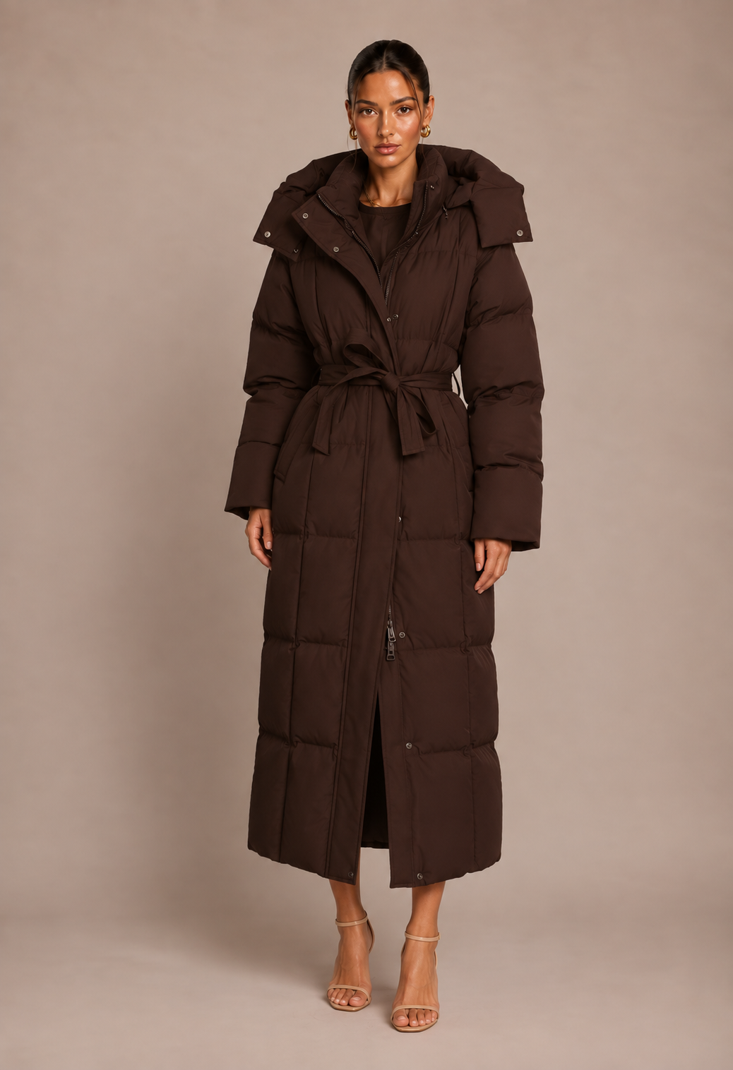 Carmen Belted Puffer Coat