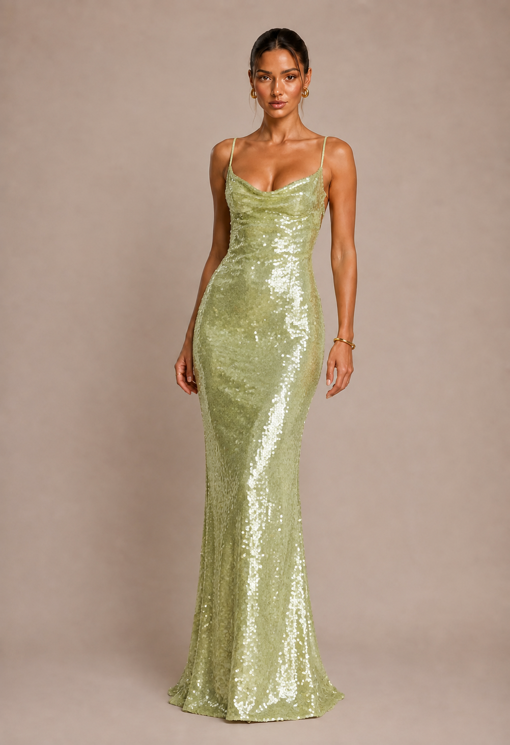 Maurelle Sequin Maxi Dress