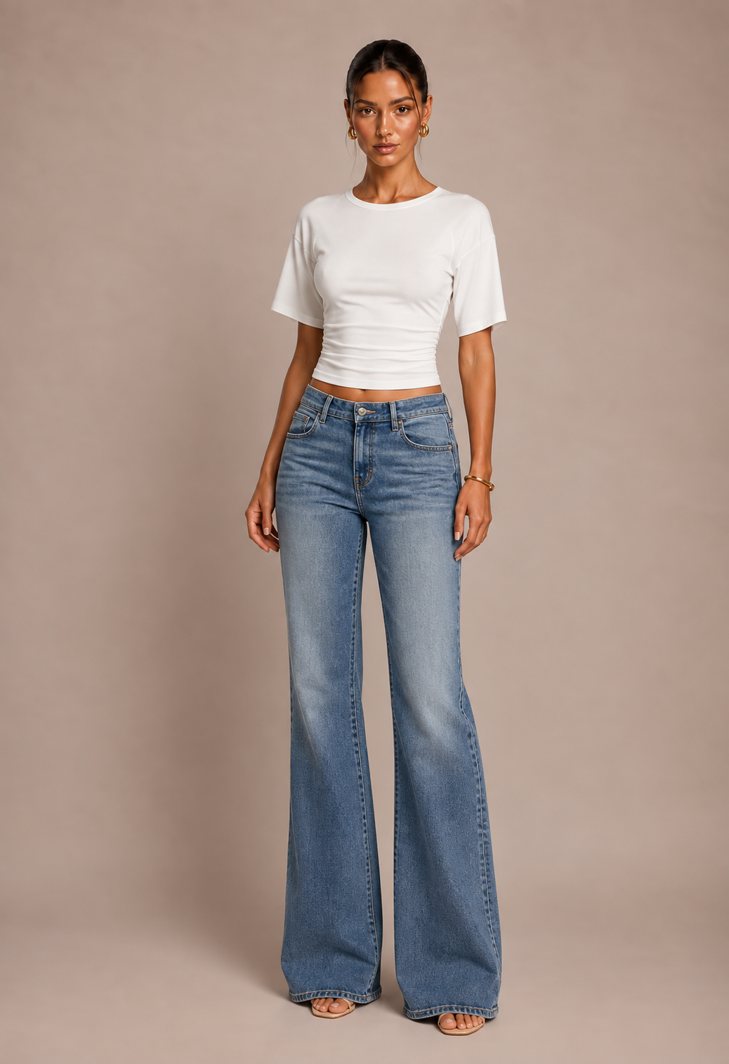 Liora Low Rise Flare Denim