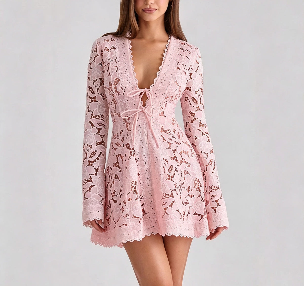 Avenelle Lace Mini Dress