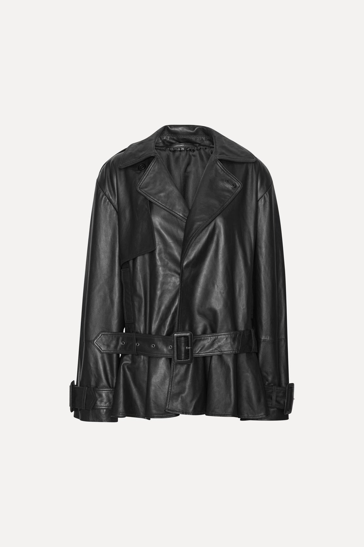 Seraphina Peplum Leather Jacket