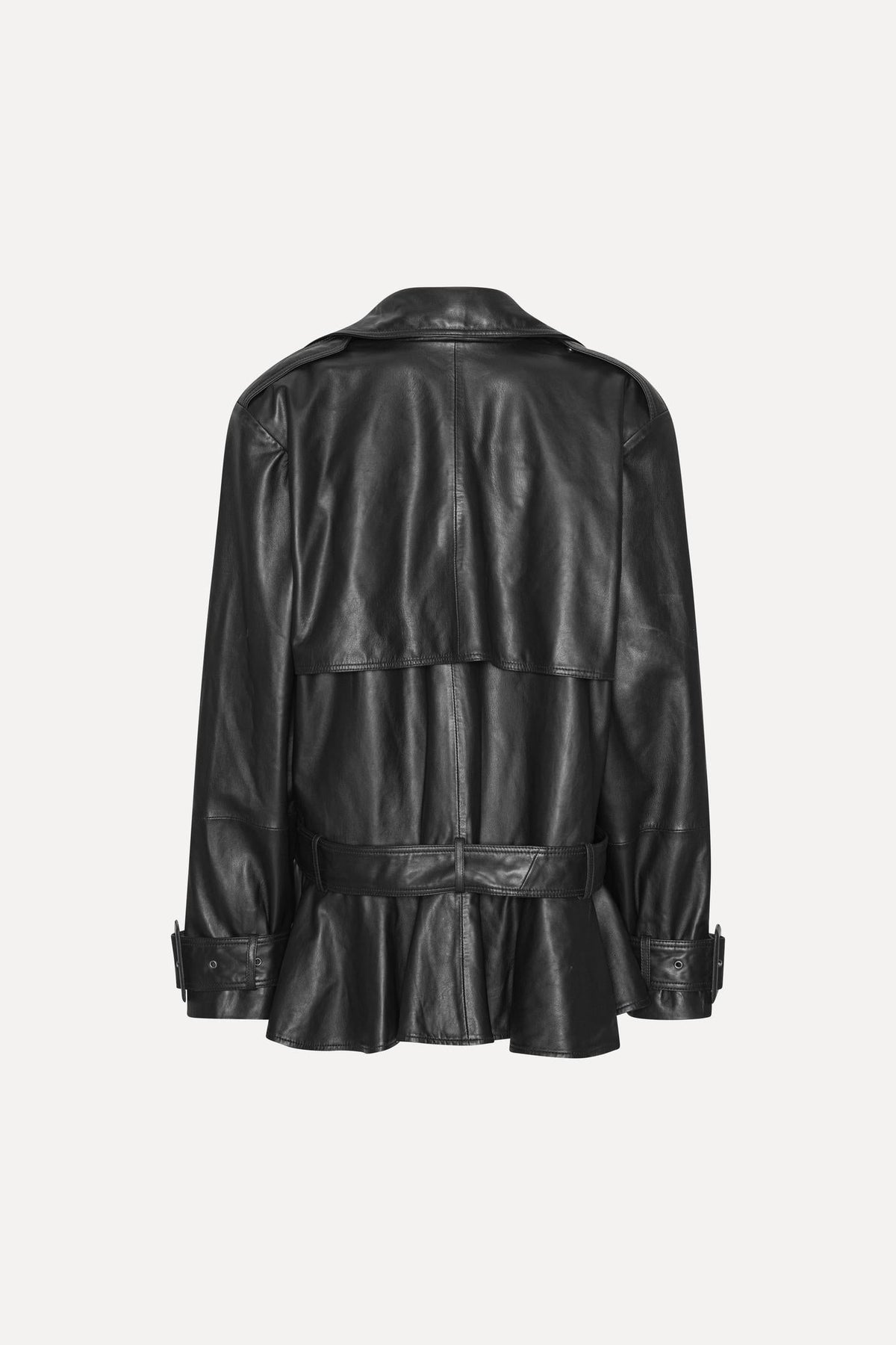 Seraphina Peplum Leather Jacket