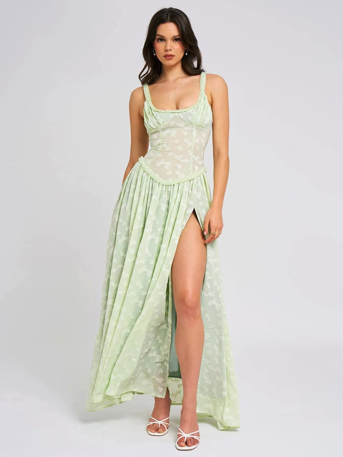 Aurevia Jacquard Maxi Dress