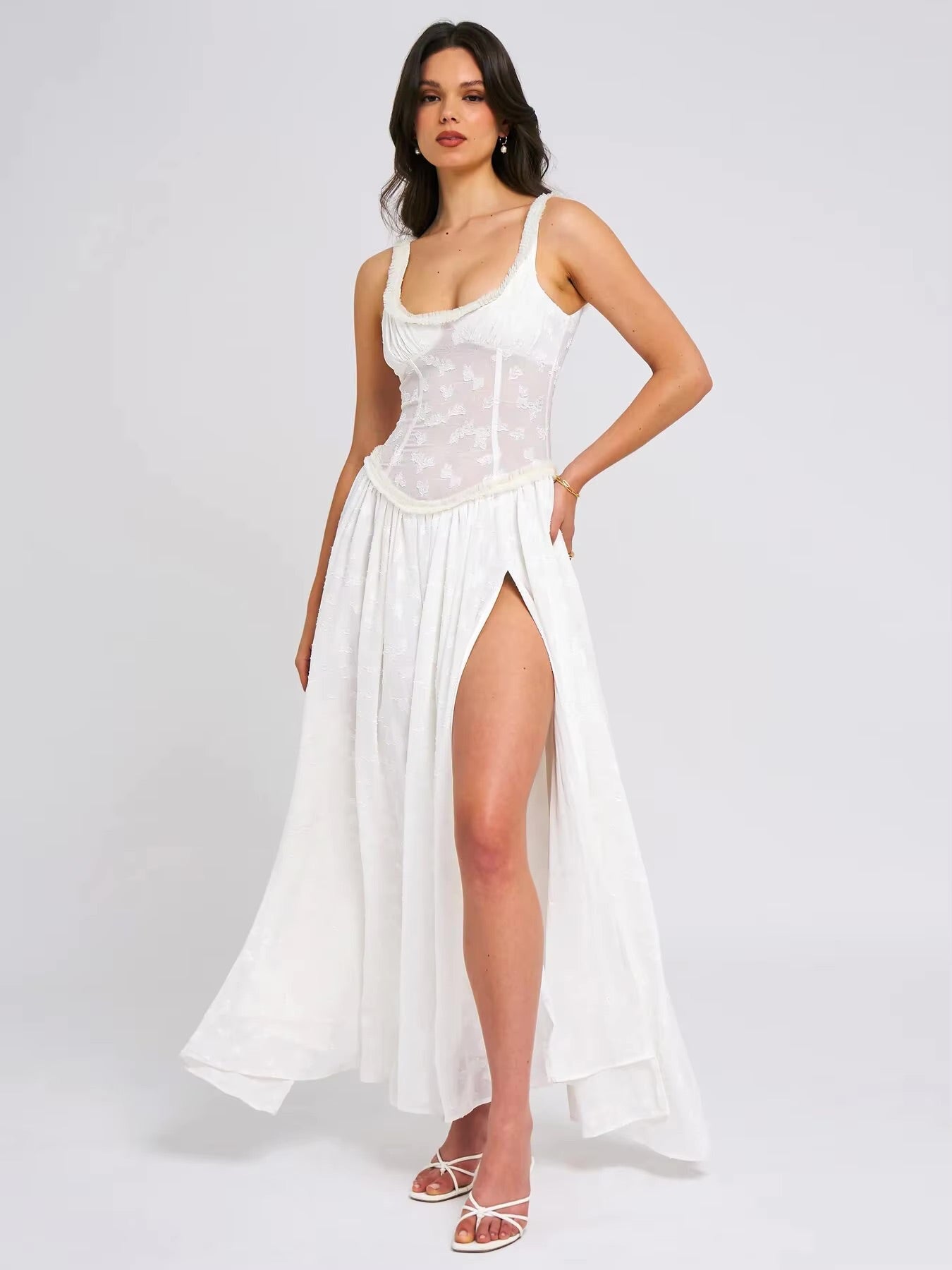 Aurevia Jacquard Maxi Dress