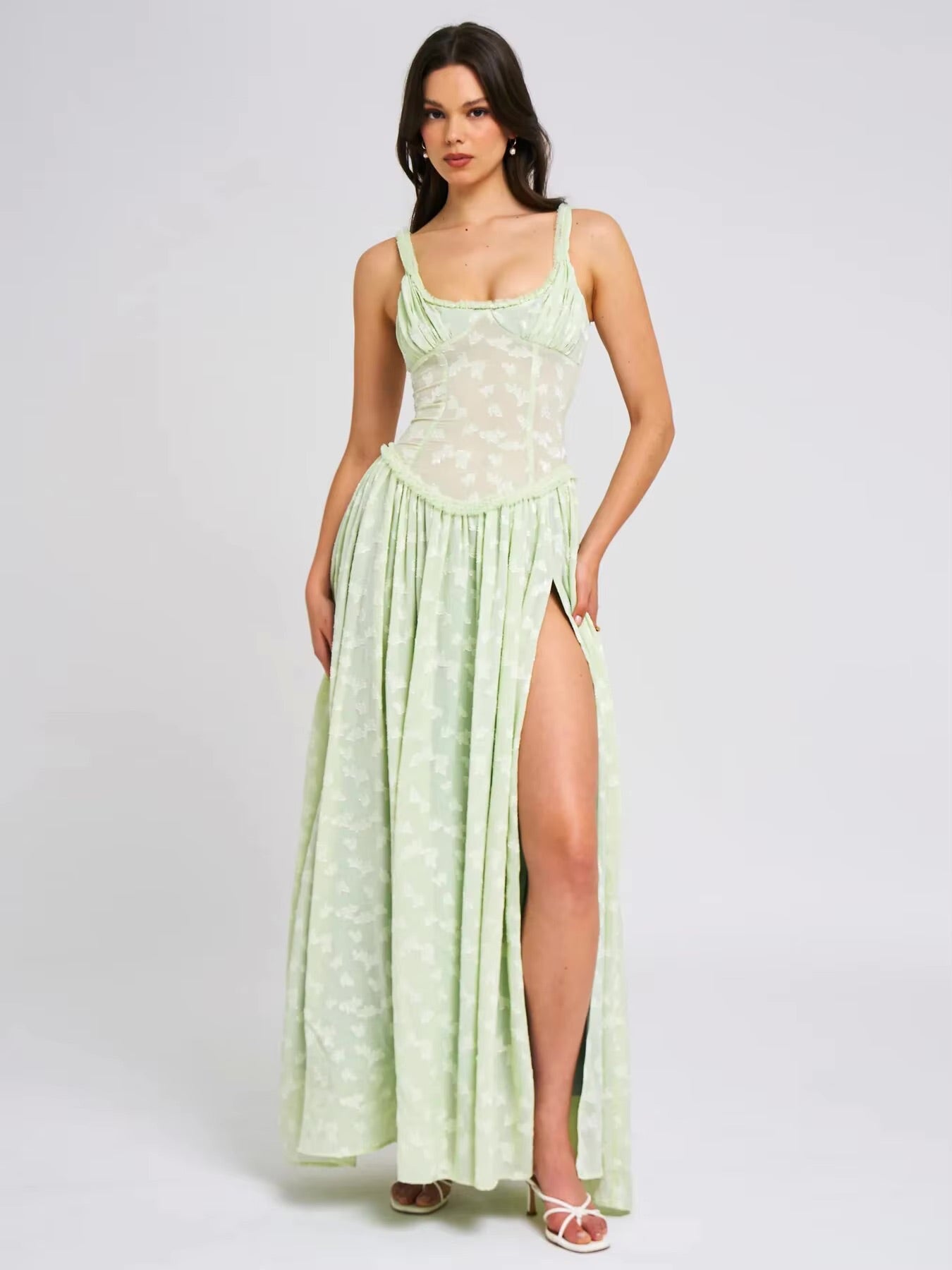 Aurevia Jacquard Maxi Dress