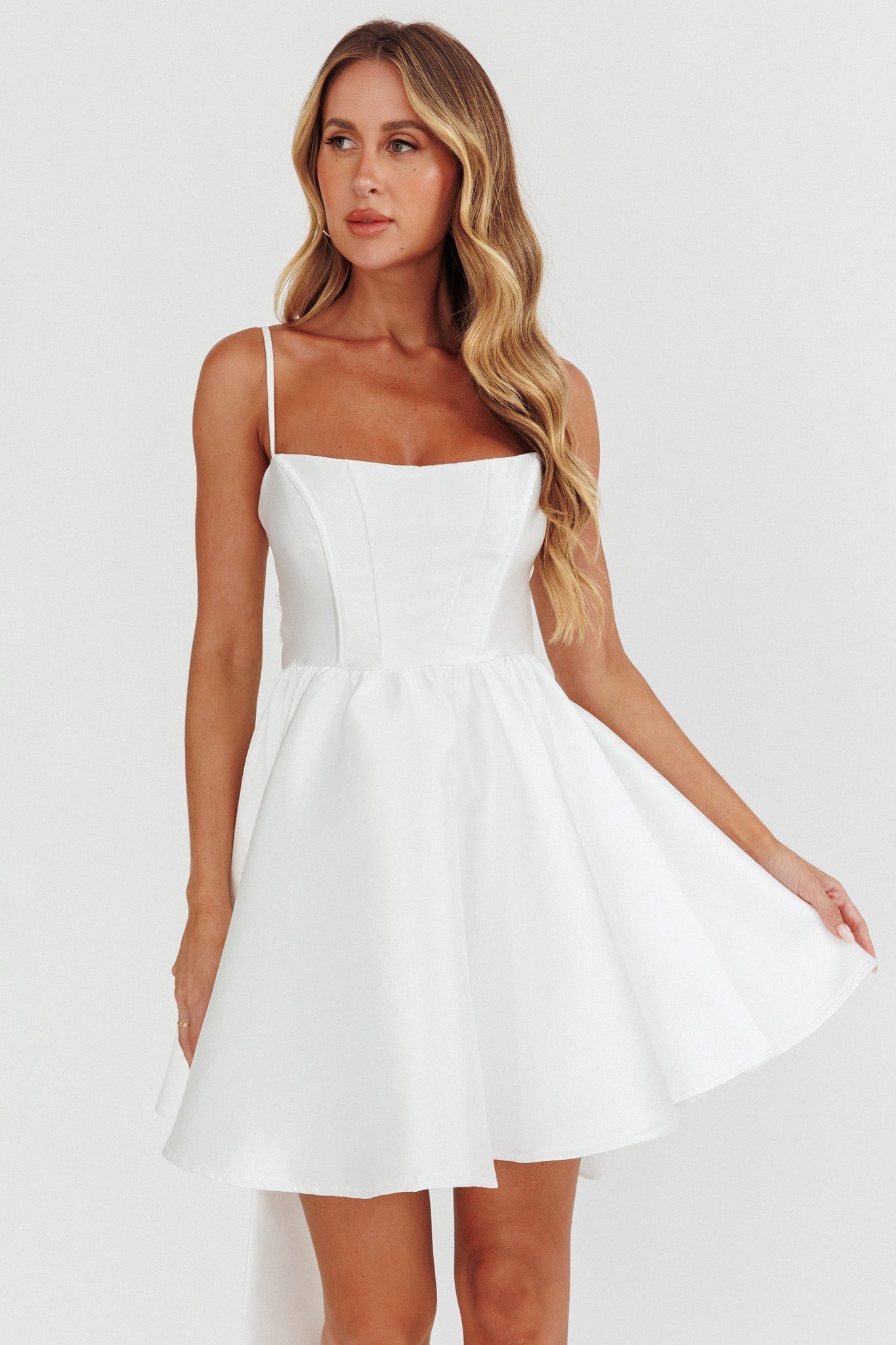 Alina Bow Mini Dress