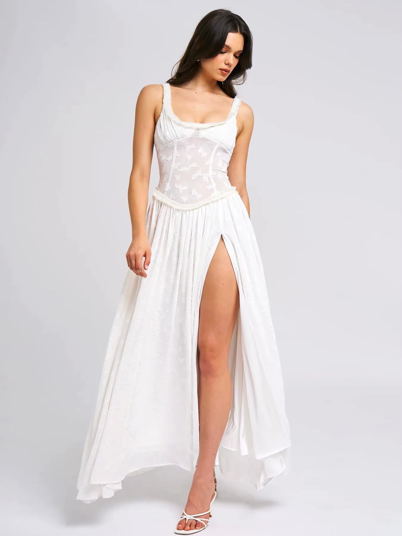Aurevia Jacquard Maxi Dress
