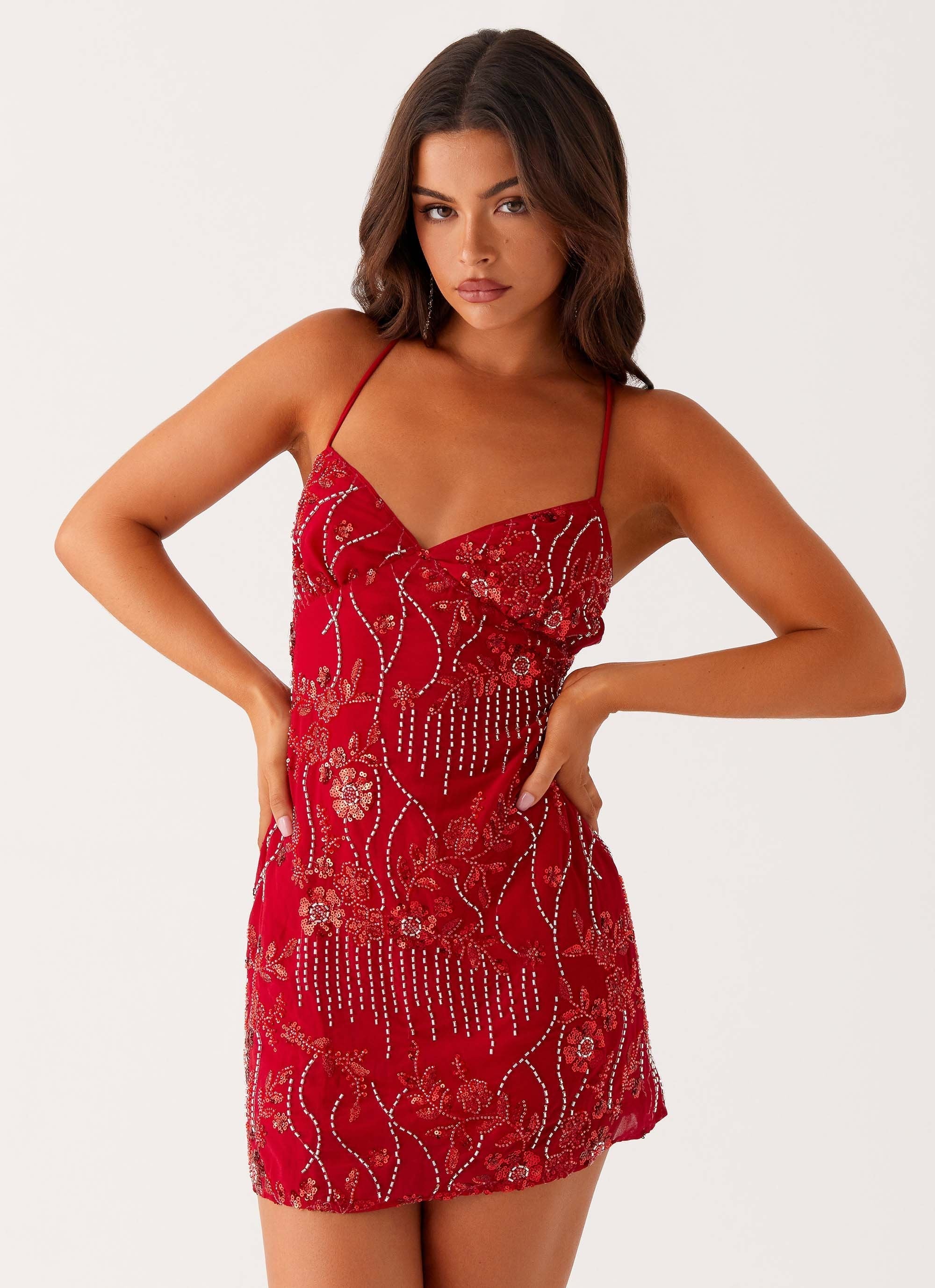 Elara Sequin Cami Mini Dress