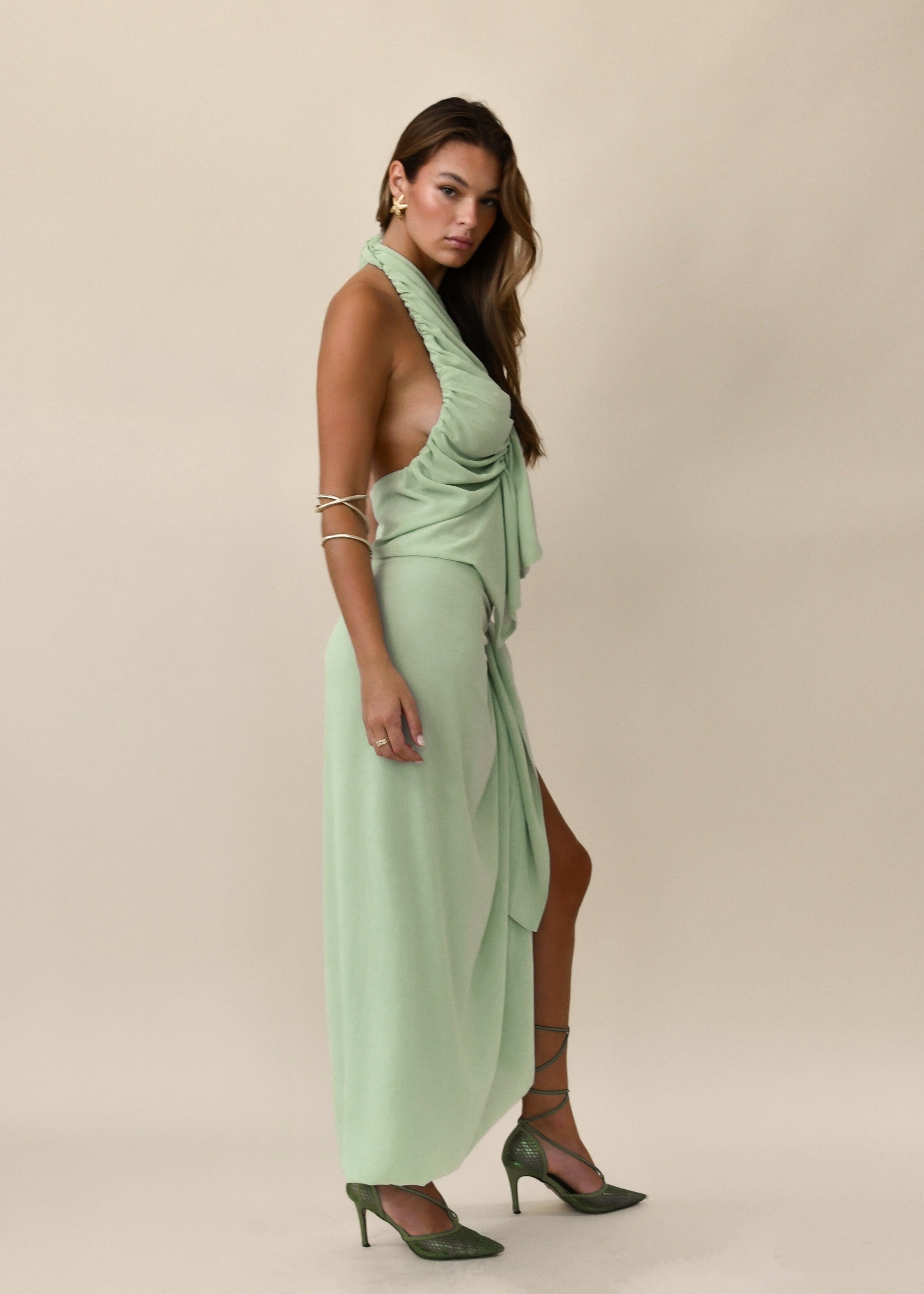 Bobbina Wrap Maxi Skirt