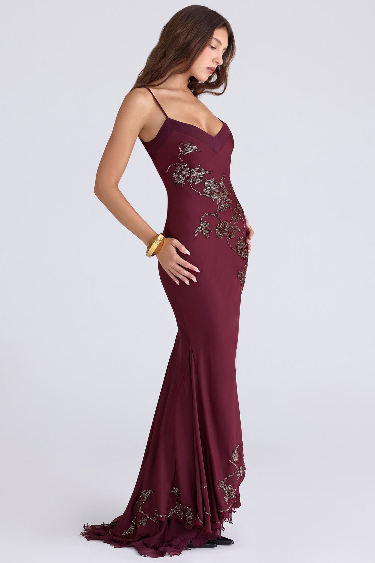 Anastelle Satin Maxi Dress
