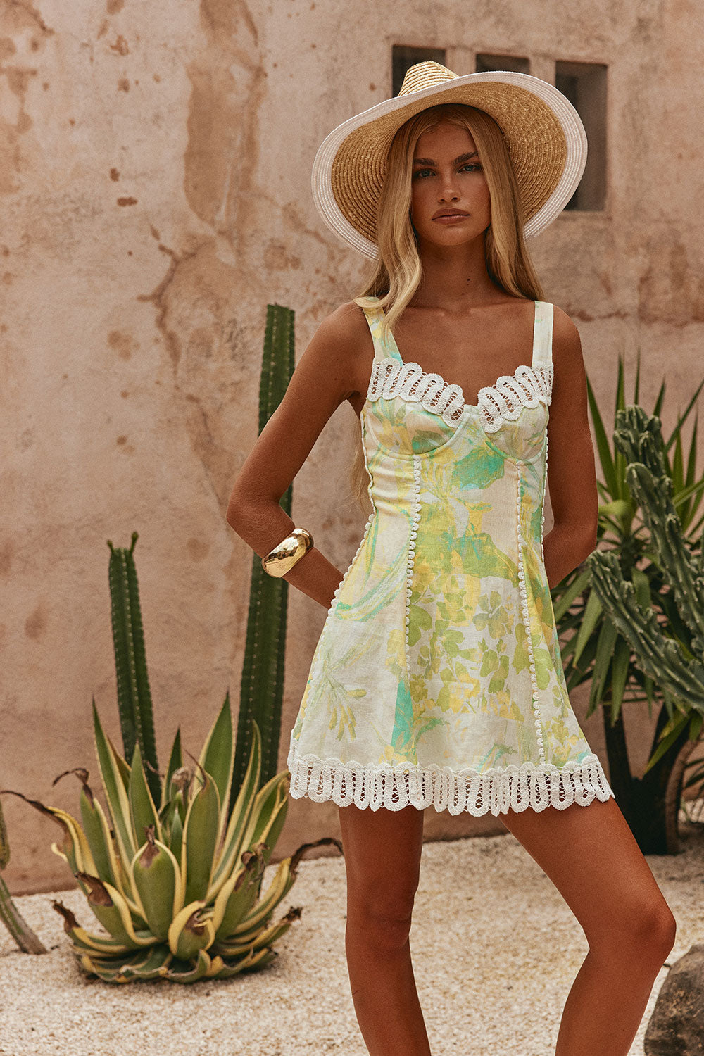 Orlisse Linen Mini Dress