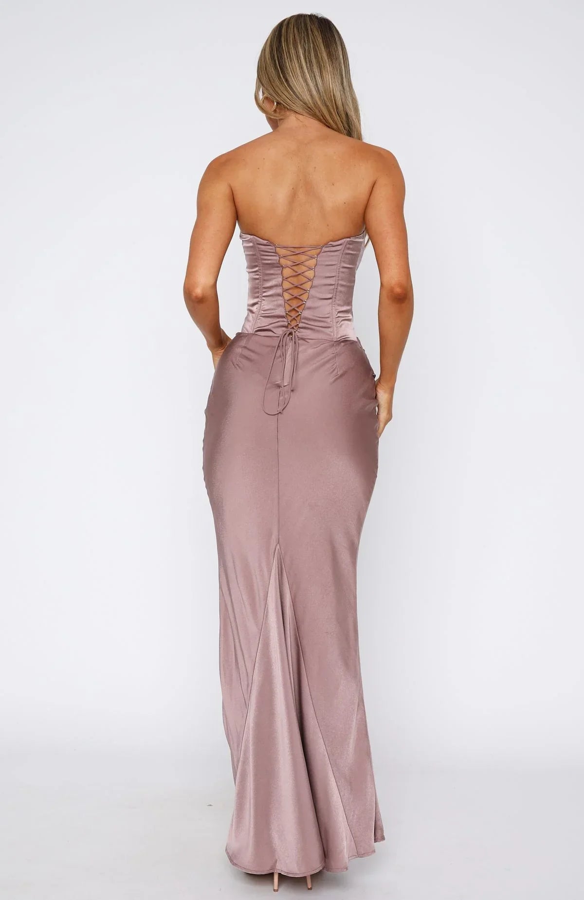 Elodie Draped Corset Maxi Dress