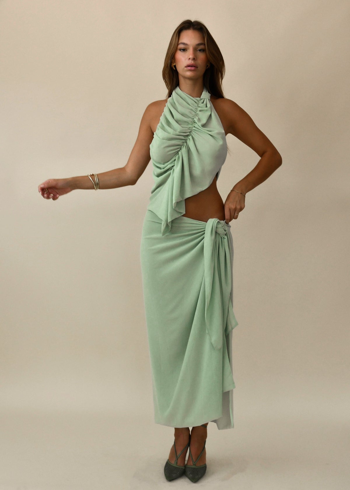 Bobbina Wrap Maxi Skirt