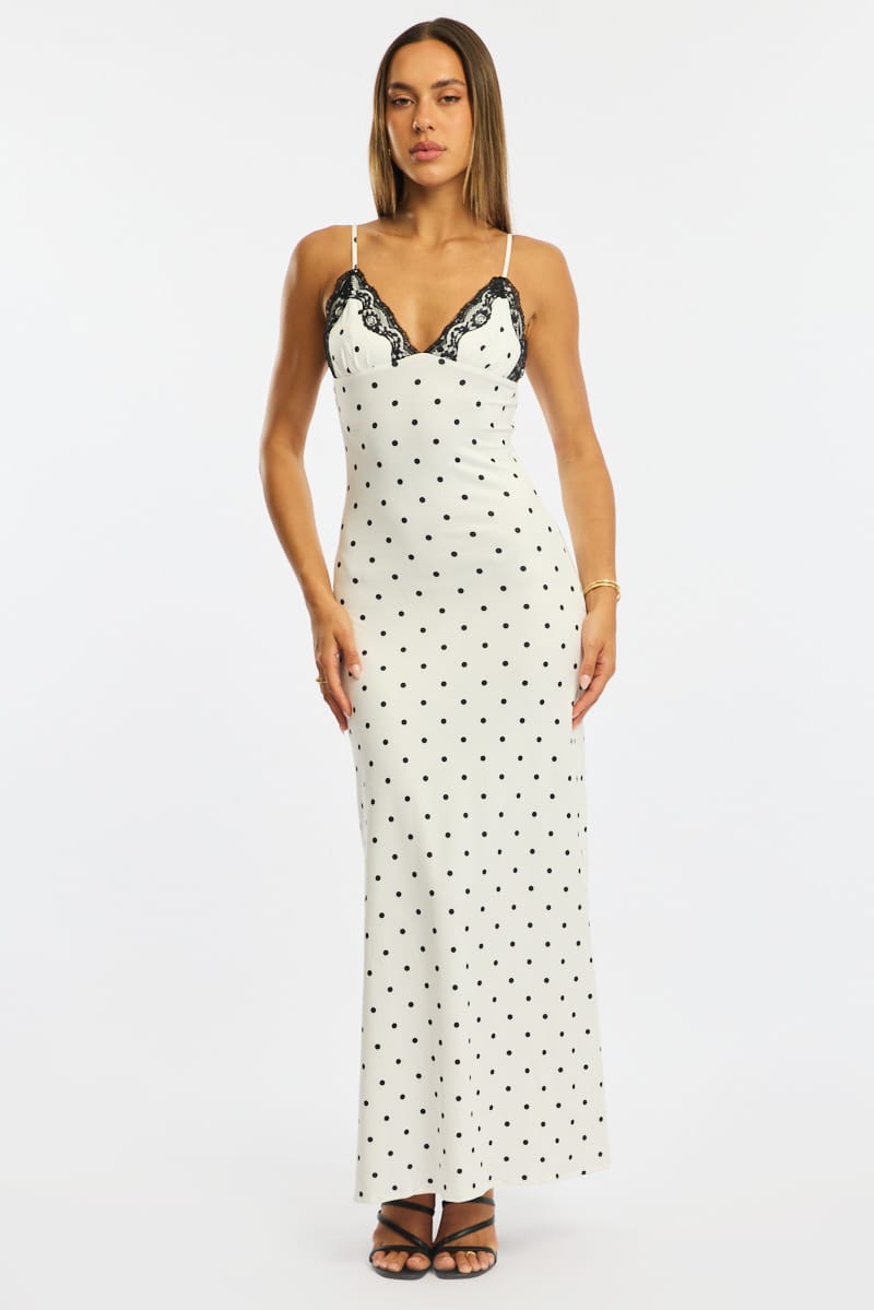 Lisette Polka Maxi Dress