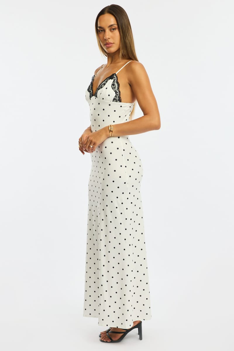 Lisette Polka Maxi Dress