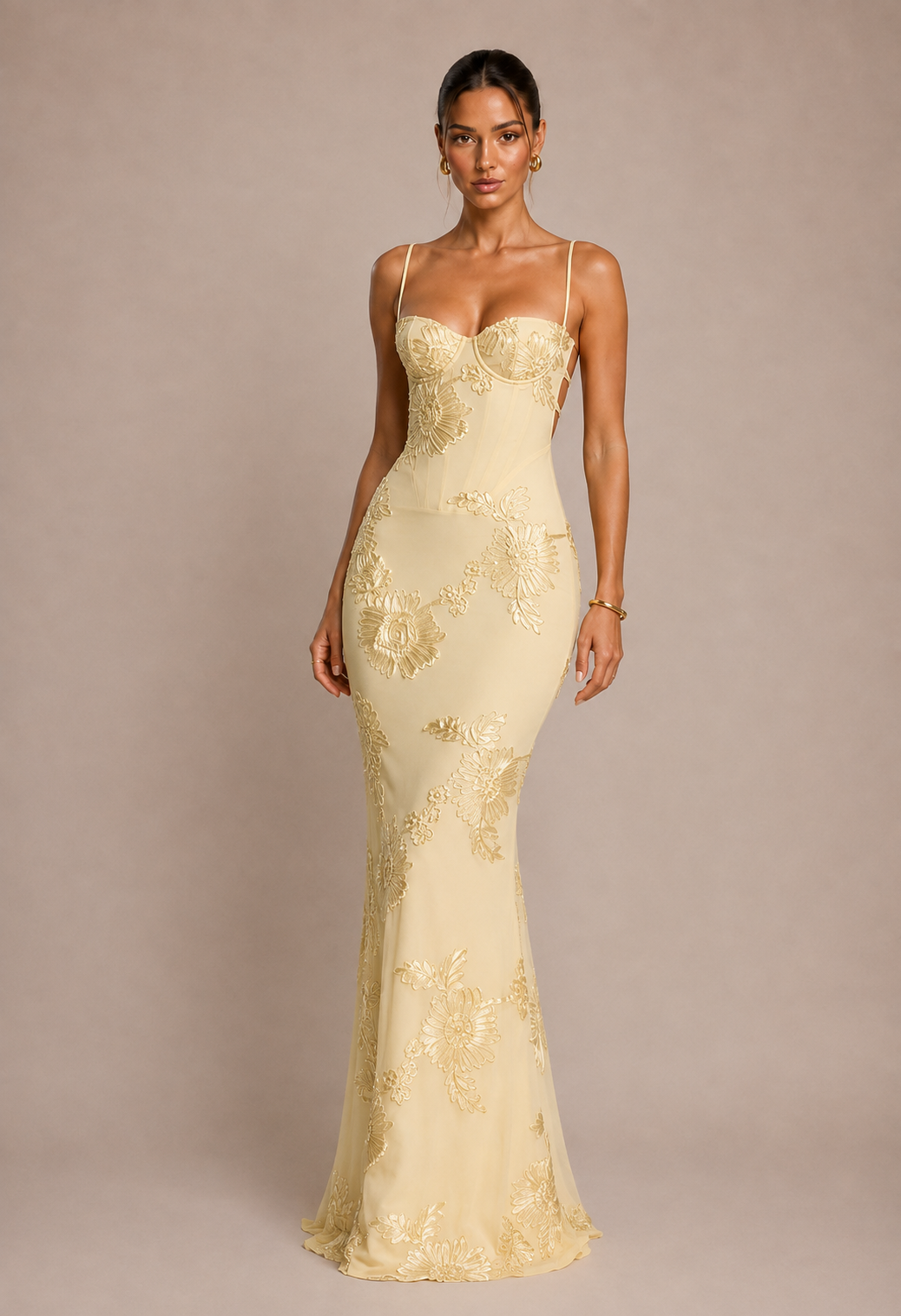 Nefertiti Corset Maxi Dress