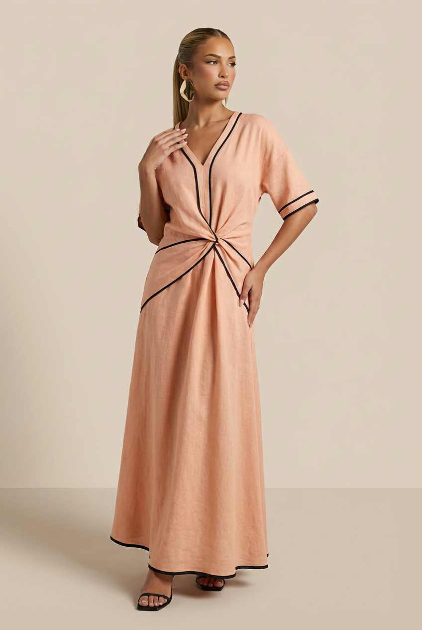 Alessia Draped Midi Dress