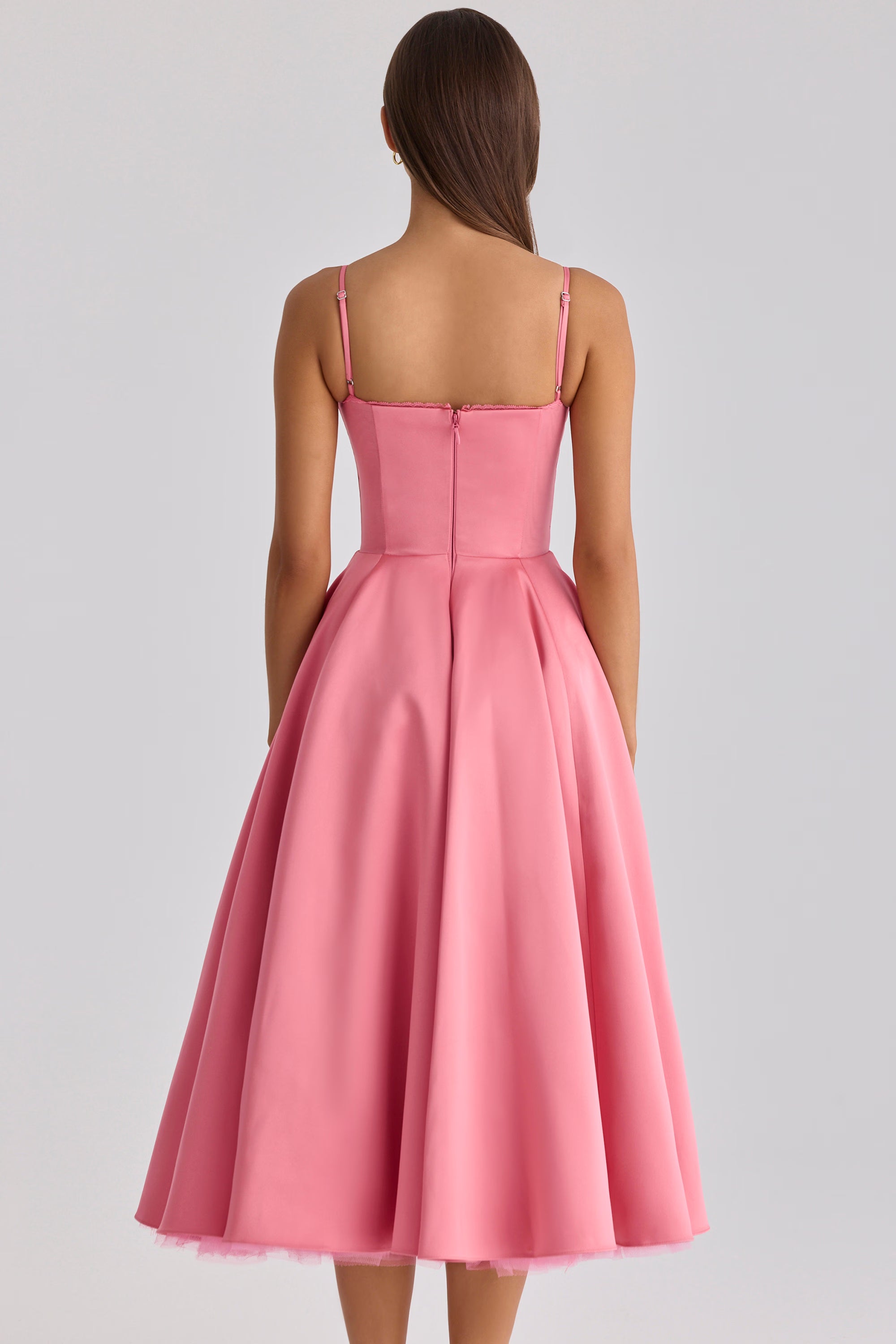 Marivelle Satin Midi Dress