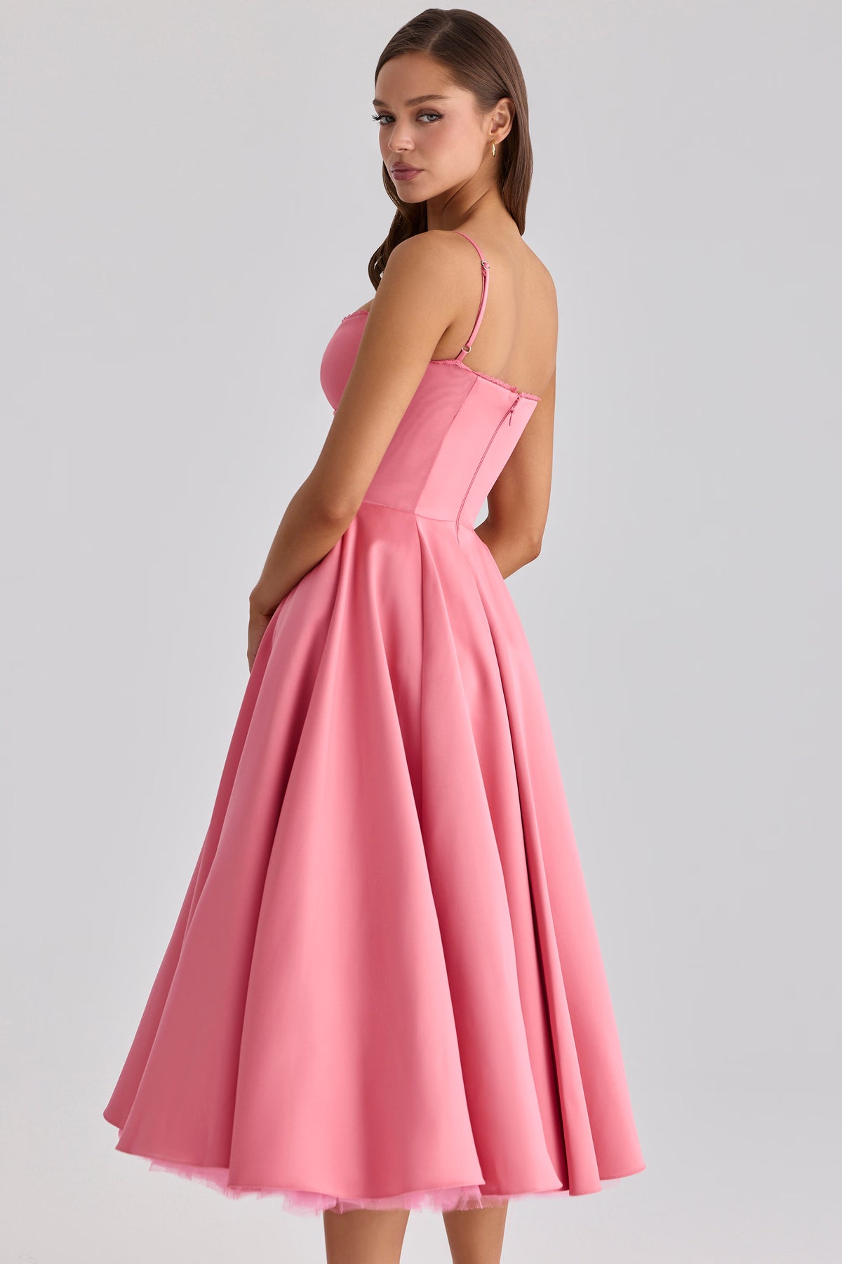 Marivelle Satin Midi Dress