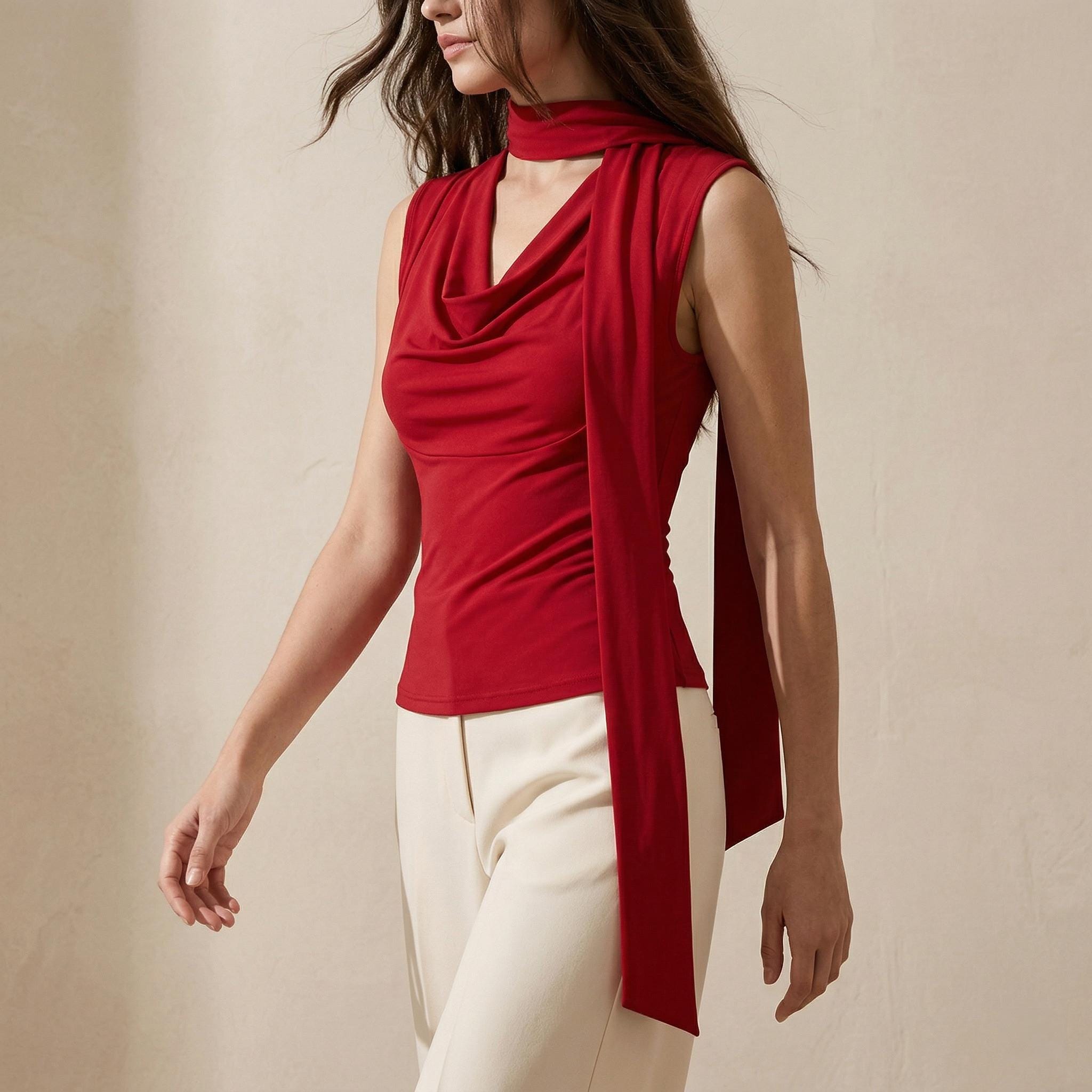 Cevina Scarf Top