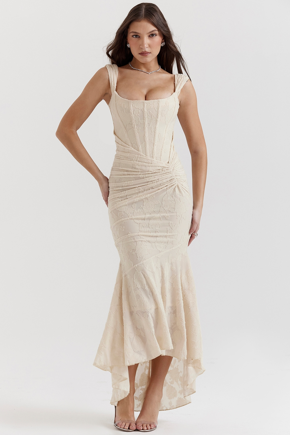 Carisia Lace Midi Dress