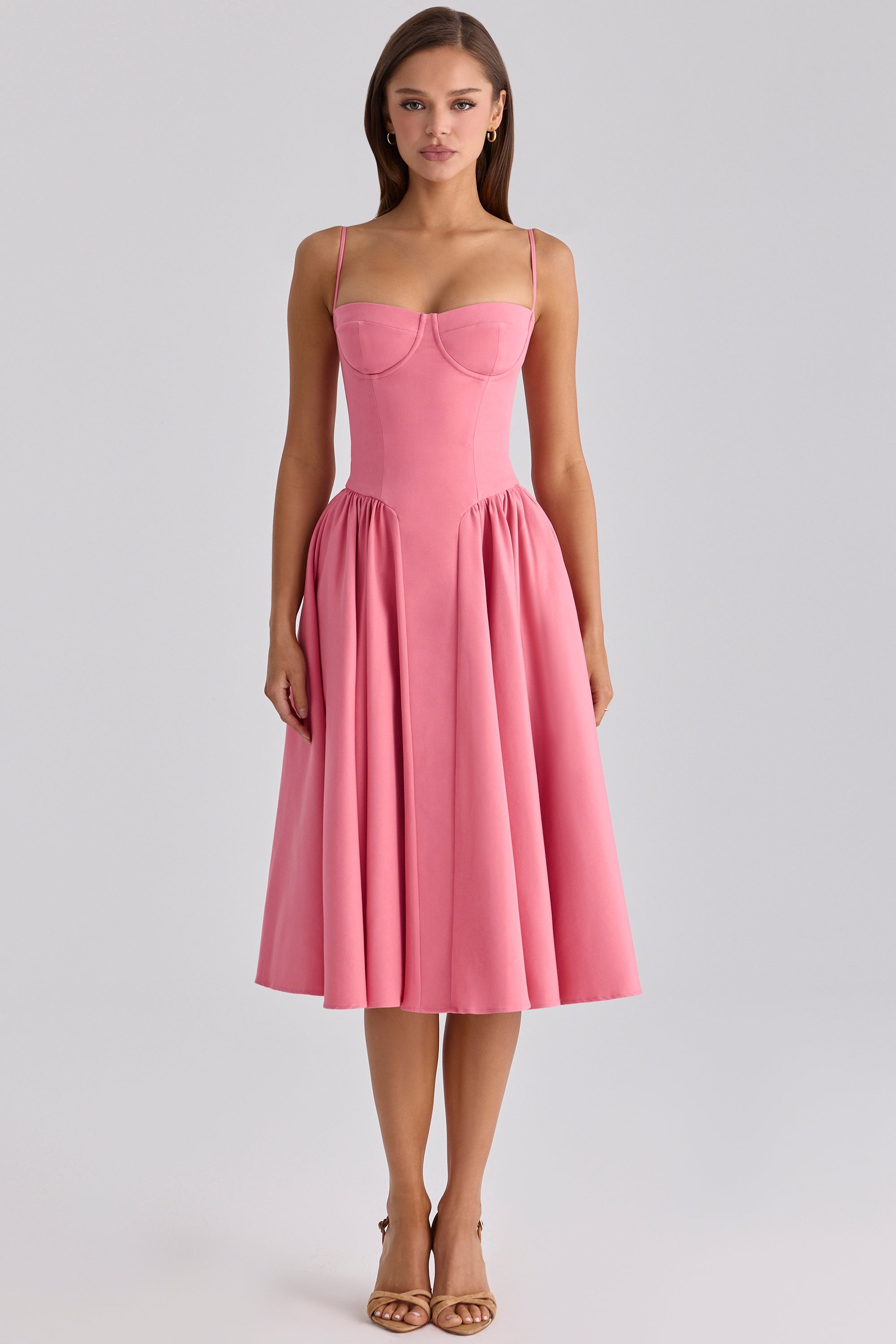 Marivelle Satin Midi Dress