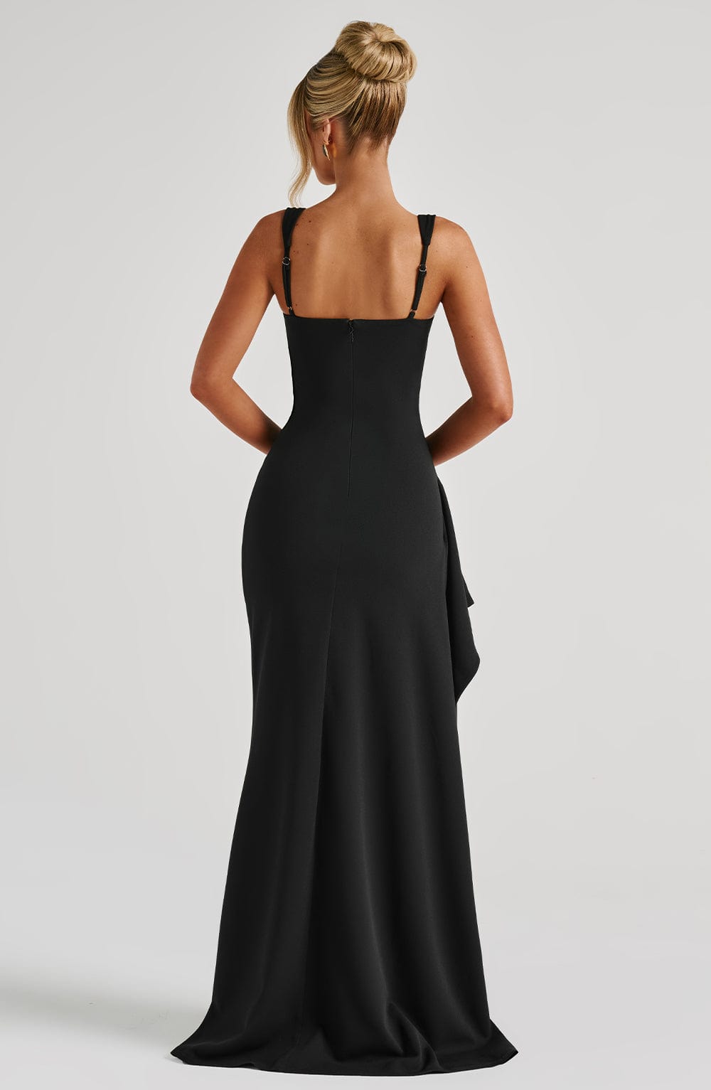 Delphine Draped Split Maxi Dress