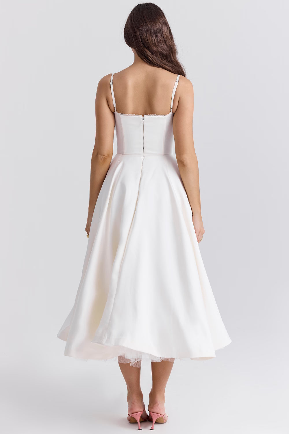 Marivelle Satin Midi Dress