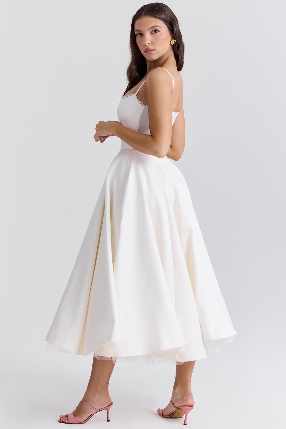 Marivelle Satin Midi Dress