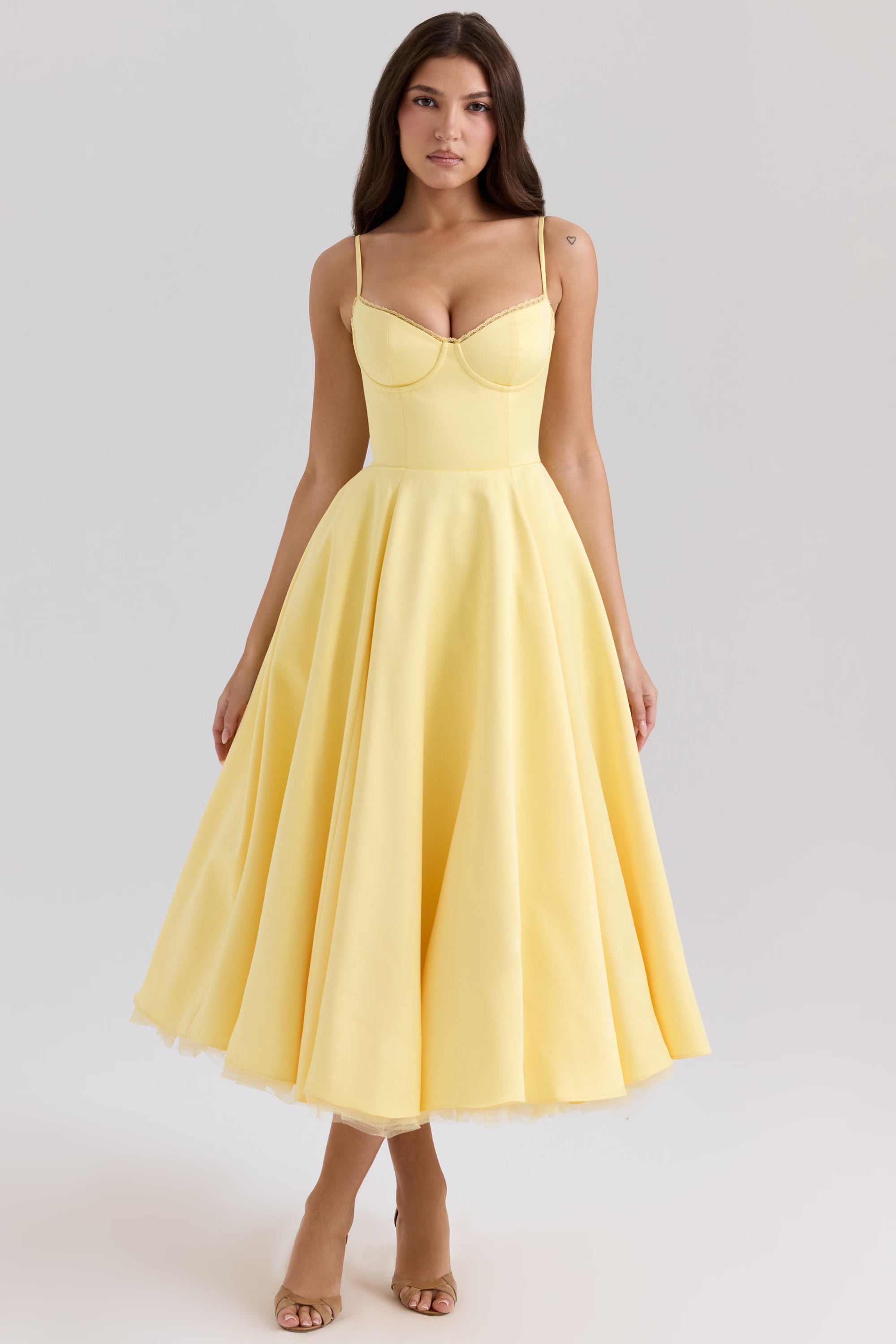 Marivelle Satin Midi Dress